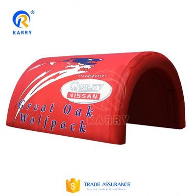 Gran tienda de campaña inflables gigante roja tienda de campaña inflables con cúpula con material resistente a la intemperie