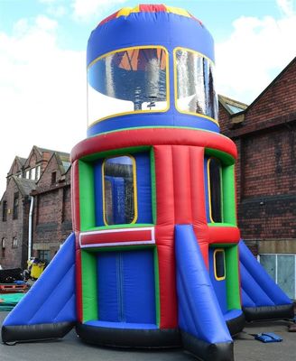 Rocket Inflatable Aventura Aerotransportada Juego de Paracaídas para Parques y Negocios alquiler