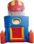 Rocket Inflatable Aventura Aerotransportada Juego de Paracaídas para Parques y Negocios alquiler