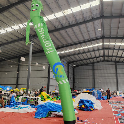 Portable personalizado divertido inflables de publicidad bailarín de aire con soplador