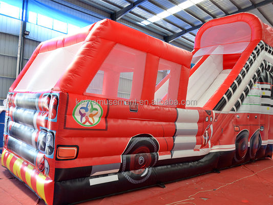 Impresión digital Popular Red Fire Truck Slide seco o mojado para niños y adultos
