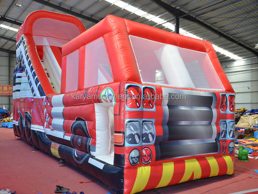 Impresión digital Popular Red Fire Truck Slide seco o mojado para niños y adultos