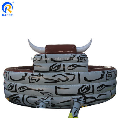 Alquiler y venta PORTABLE Rodeo mecánico inflable juego de montar a toros con características calientes