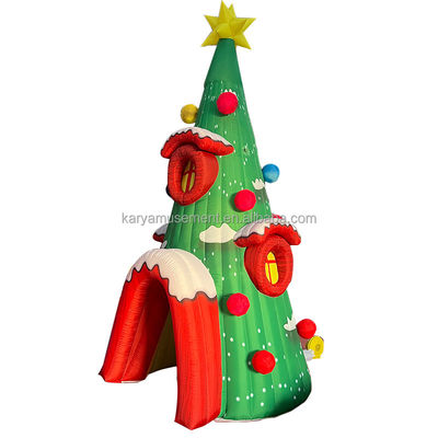 Eventos de fiesta Modelo de agujero de árbol de Navidad inflable personalizado con CE/EN71/EN14960