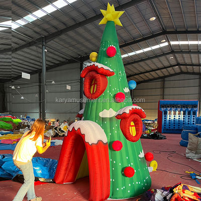 Eventos de fiesta Modelo de agujero de árbol de Navidad inflable personalizado con CE/EN71/EN14960
