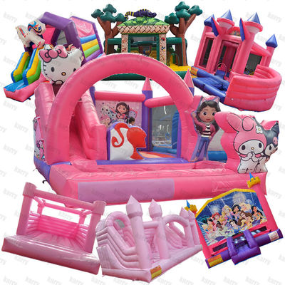 Unisex Princesa Trampolín Salto Inflable Salto de la casa para la actividad física