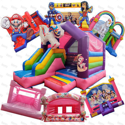 Unisex Princesa Trampolín Salto Inflable Salto de la casa para la actividad física