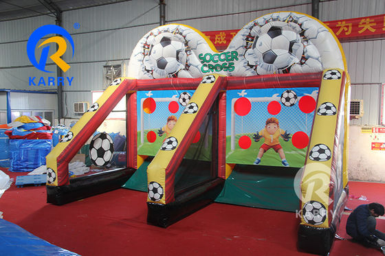 Tiroteo de penalidades inflables en interiores o exteriores para juegos deportivos interactivos unisex