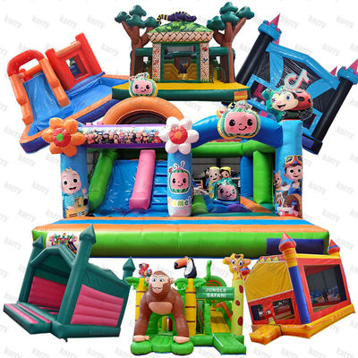 Commercial Grade PVC Niño Inflatable Casa de salto trasero Salto Castillo Slide Combo