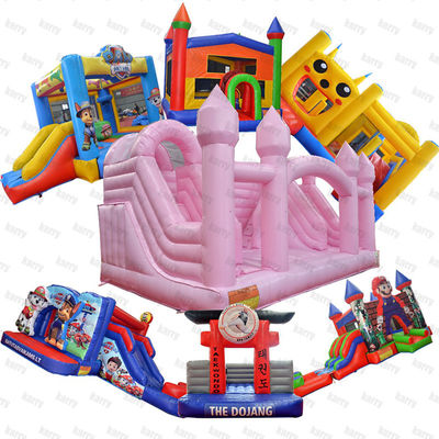 Commercial Grade PVC Niño Inflatable Casa de salto trasero Salto Castillo Slide Combo
