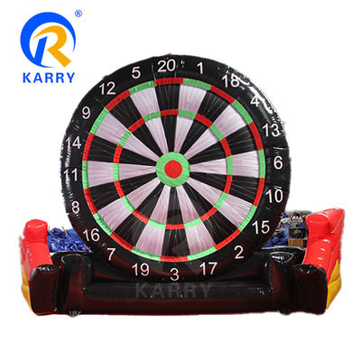 4.5m Interactivo inflables tableros de dardo de fútbol para niños y adultos de color personalizado