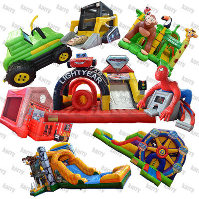 Commercial Grade PVC Niño Inflatable Casa de salto trasero Salto Castillo Slide Combo