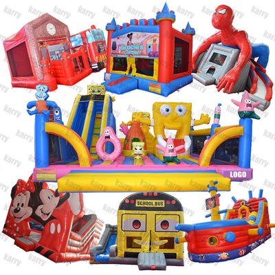 Commercial Grade PVC Niño Inflatable Casa de salto trasero Salto Castillo Slide Combo