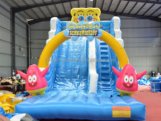 29ft Bob esponja ancho deslizamiento para niños y adultos PVC comercial de interior inflable
