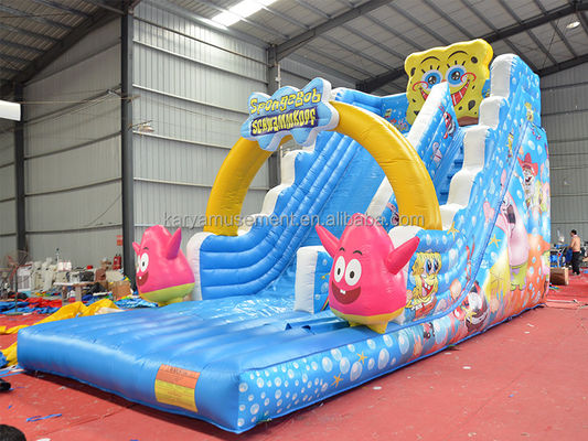 29ft Bob esponja ancho deslizamiento para niños y adultos PVC comercial de interior inflable