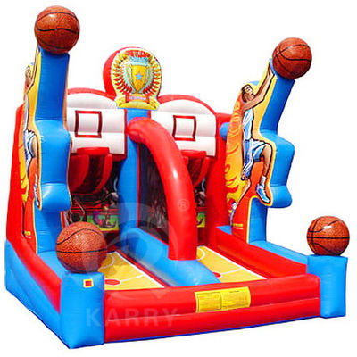 Interactivo Carnaval Deporte Inflable Estrellas de Tiro Baloncesto Juego de Tiro con PVC