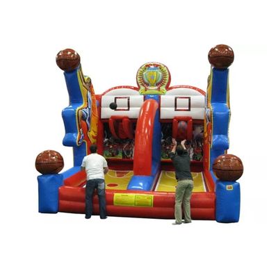 Interactivo Carnaval Deporte Inflable Estrellas de Tiro Baloncesto Juego de Tiro con PVC