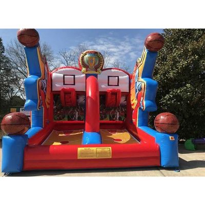 Interactivo Carnaval Deporte Inflable Estrellas de Tiro Baloncesto Juego de Tiro con PVC