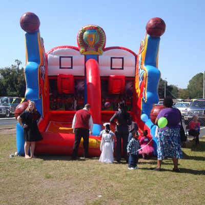 Interactivo Carnaval Deporte Inflable Estrellas de Tiro Baloncesto Juego de Tiro con PVC