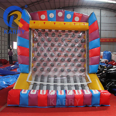Logotipo personalizado Impreso Juego de Carnaval Plinko Inflable con material de PVC de mar personalizado