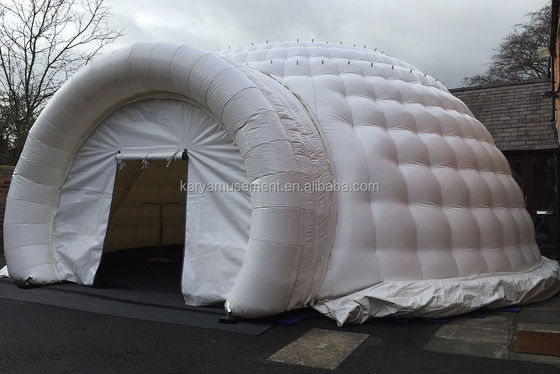 Tienda inflable exterior hermosa blanca y hermética KR-T17 en cualquier color