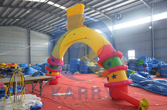 Accesorios de Oxford Arco de Navidad inflable para publicidad y promociones al aire libre