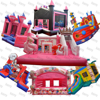 Certificado CE/EN71/EN14960 Ciudad de diversión de trampolines Princess aprobada para el tiempo de juego activo