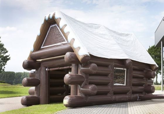 EN14960 Tenda inflada de cabina certificada para niños Tenda de camuflaje de castillo rebobinado