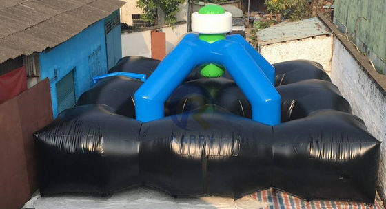 Arena de etiqueta láser inflable de PVC personalizada para juegos deportivos interactivos asequible