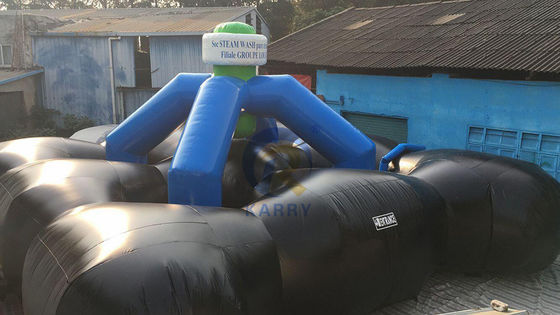 Arena de etiqueta láser inflable de PVC personalizada para juegos deportivos interactivos asequible