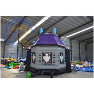 EN14960 Arco de cráneo de Halloween inflable certificado Decoración personalizada de casas encantadas