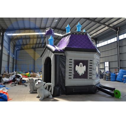 EN14960 Arco de cráneo de Halloween inflable certificado Decoración personalizada de casas encantadas