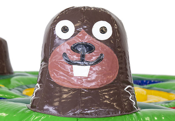 Certificado CE Inflatable comercial Whack a Mole 4.5m para juegos deportivos interactivos