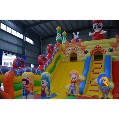 OEM acepta la casa de rebote inflable para niños con tobogán y trampolín de parque acuático