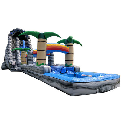 Parque acuático inflable con piscina para niños y tobogán