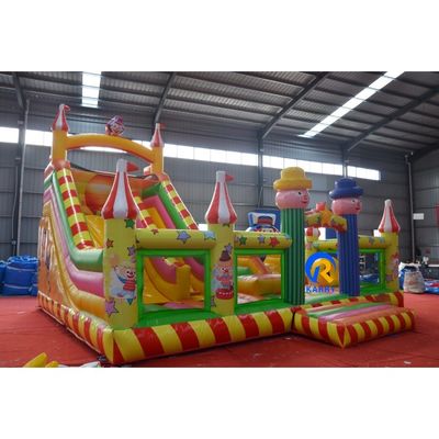 Parque acuático inflables de payasos de 8x6x6m para juegos infantiles al aire libre e interior