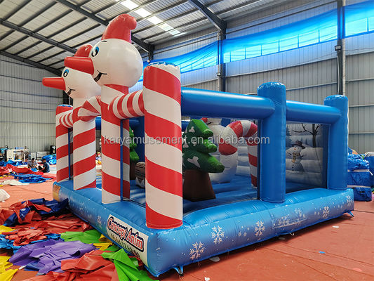 Personalizado de Navidad muñeca inflable payaso trampolín castillo de salto para interiores y exteriores