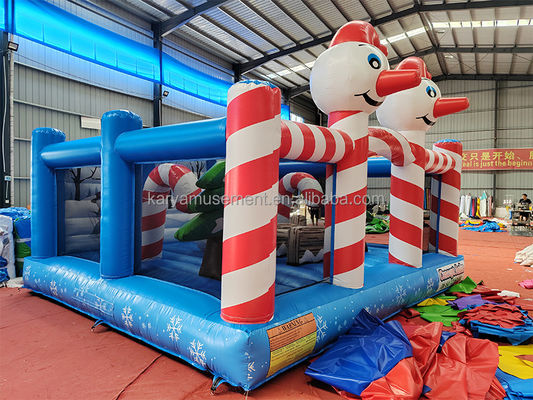 Personalizado de Navidad muñeca inflable payaso trampolín castillo de salto para interiores y exteriores