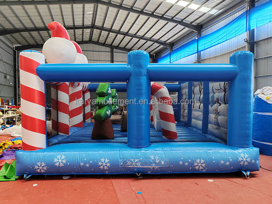 Personalizado de Navidad muñeca inflable payaso trampolín castillo de salto para interiores y exteriores
