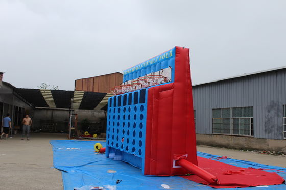 PVC Tarpaulin Connect 4 Juego de Baloncesto Inflable para el Carnaval Interactivo