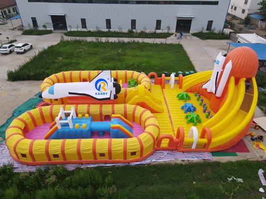Parque acuático de verano diversión unisex gran inflables oso polar parque infantil para juegos al aire libre