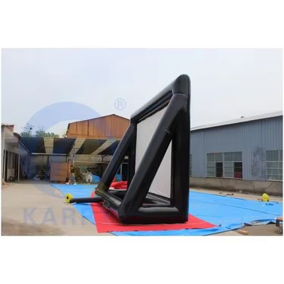 Pantalla de proyector inflable para exteriores Proyección de doble cara sellada por aire para reuniones