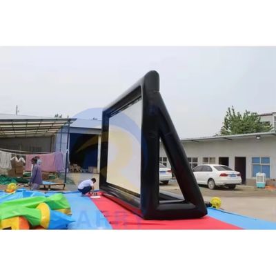 Pantalla de proyector inflable para exteriores Proyección de doble cara sellada por aire para reuniones