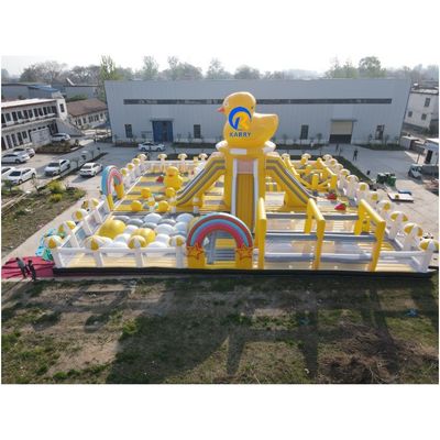 PVC Tarpaulin Custom Parque temático inflable más grande del mundo para niños unisex Casa de rebote