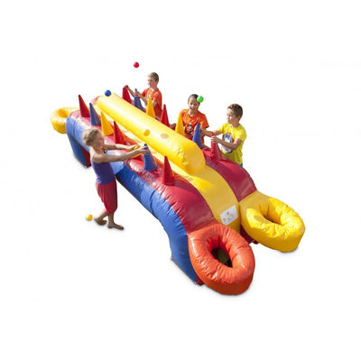 Juego de carreras de hoverball inflables de PVC comercial portátil para carnaval interactivo divertido