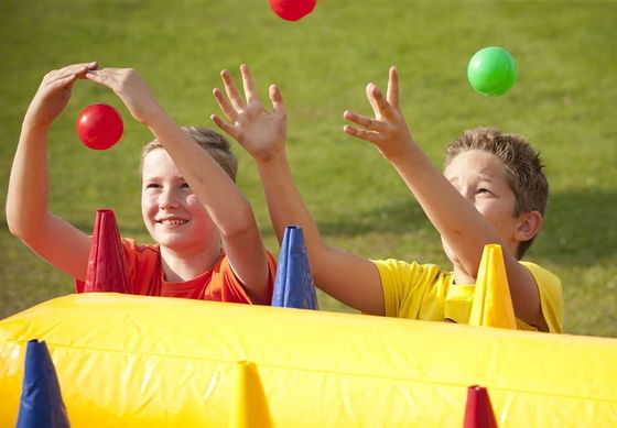 Juego de carreras de hoverball inflables de PVC comercial portátil para carnaval interactivo divertido