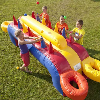 Juego de carreras de hoverball inflables de PVC comercial portátil para carnaval interactivo divertido