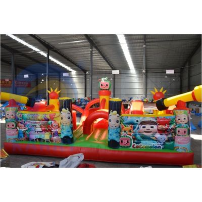 Con ventilador incluido Parque comercial de Mickey Mouse inflable para niños pequeños