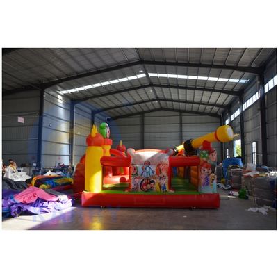 Con ventilador incluido Parque comercial de Mickey Mouse inflable para niños pequeños
