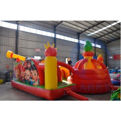 Con ventilador incluido Parque comercial de Mickey Mouse inflable para niños pequeños